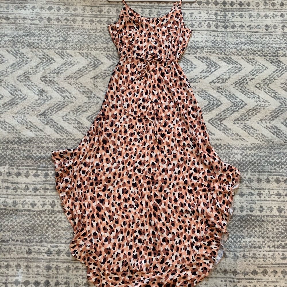 Brand new, never worn leopard maxi dress